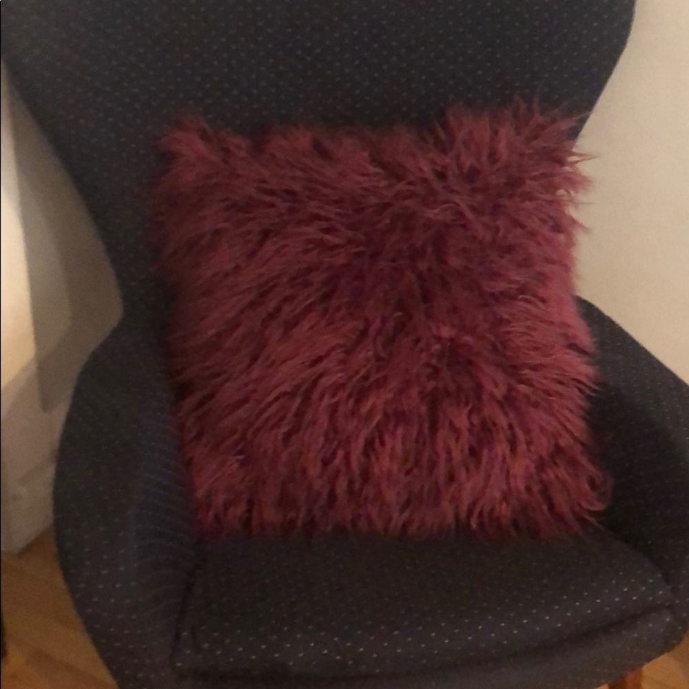 Faux mohair 22 x 22 pillow cover